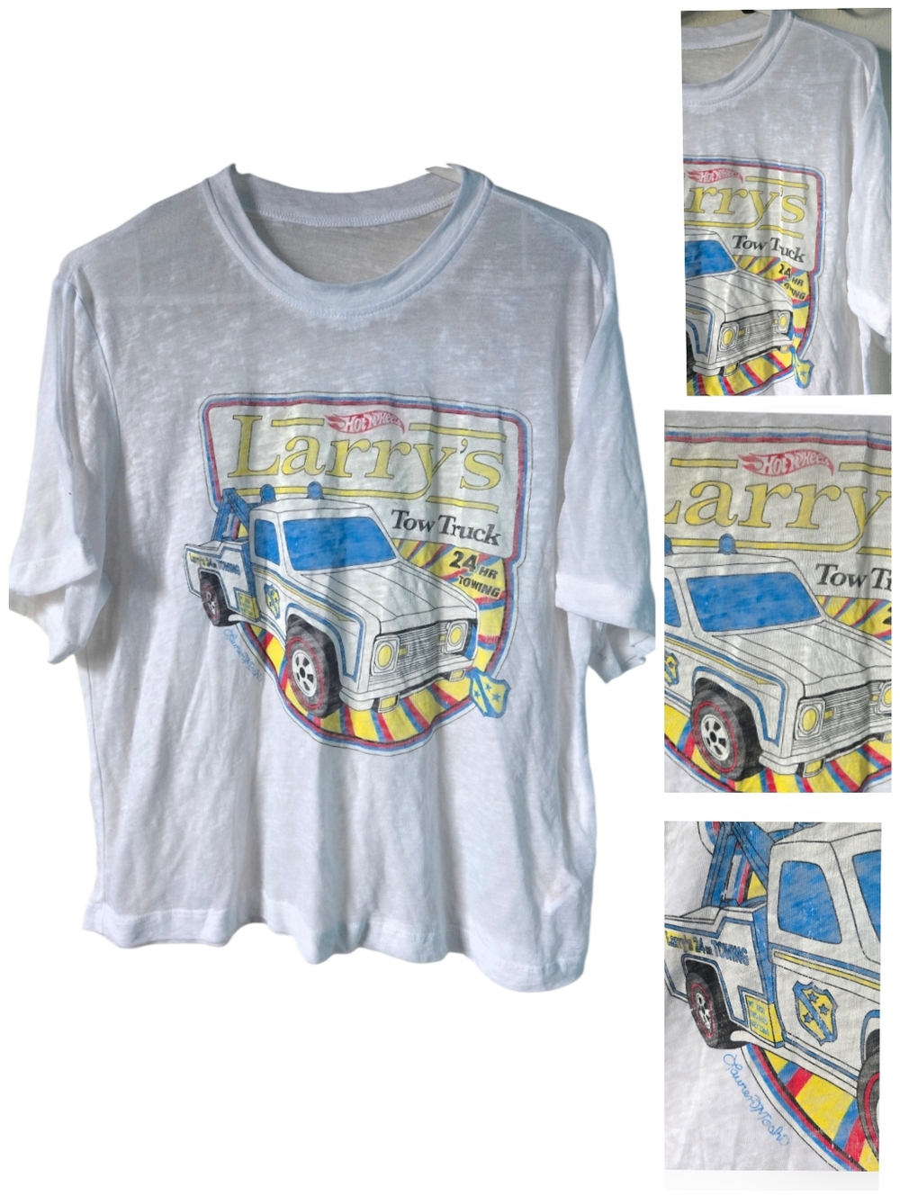 Lauren Moshi Hot Wheels Larry's Tow Truck "tee"